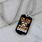 Hi to Dogs Necklace Stainless Steel or 18k Gold Dog Tag 24" Chain-Express Your Love Gifts