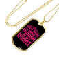 Hidden In My Heart Necklace Stainless Steel or 18k Gold Dog Tag 24" Chain-Express Your Love Gifts
