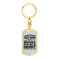 Hidden In My Heart Psalm 119:11 Keychain Stainless Steel or 18k Gold Dog Tag Keyring-Express Your Love Gifts