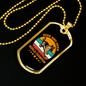 Hide and Seek Necklace Stainless Steel or 18k Gold Dog Tag 24" Chain-Express Your Love Gifts