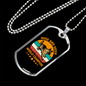 Hide and Seek Necklace Stainless Steel or 18k Gold Dog Tag 24" Chain-Express Your Love Gifts