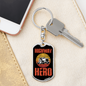 Highway Hero Swivel Trucker Keychain Dog Tag Stainless Steel or 18k Gold-Express Your Love Gifts