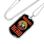 Highway Hero Trucker Dog Tag Stainless Steel or 18k Gold 24" Chain-Express Your Love Gifts
