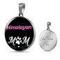 Himalayan Cat Mom Necklace Circle Pendant Stainless Steel or 18k Gold 18-22"-Express Your Love Gifts