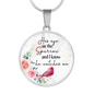 His Eye Necklace Circle Pendant Stainless Steel or 18k Gold 18-22-Express Your Love Gifts