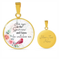 His Eye Necklace Circle Pendant Stainless Steel or 18k Gold 18-22-Express Your Love Gifts
