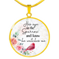His Eye Necklace Circle Pendant Stainless Steel or 18k Gold 18-22-Express Your Love Gifts