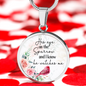 His Eye Necklace Circle Pendant Stainless Steel or 18k Gold 18-22-Express Your Love Gifts