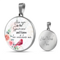 His Eye Necklace Circle Pendant Stainless Steel or 18k Gold 18-22-Express Your Love Gifts