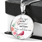 His Eye Necklace Circle Pendant Stainless Steel or 18k Gold 18-22-Express Your Love Gifts