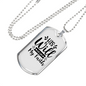 His Will His Way Necklace Stainless Steel or 18k Gold Dog Tag 24" Chain-Express Your Love Gifts