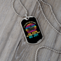 His Work No Joy Horse Necklace Stainless Steel or 18k Gold Dog Tag 24" Chain-Express Your Love Gifts