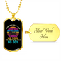 His Work No Joy Horse Necklace Stainless Steel or 18k Gold Dog Tag 24" Chain-Express Your Love Gifts