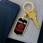 HODL Me Tight Crypto Keychain Stainless Steel or 18k Gold Dog Tag Keyring-Express Your Love Gifts