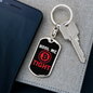 HODL Me Tight Crypto Keychain Stainless Steel or 18k Gold Dog Tag Keyring-Express Your Love Gifts