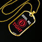 HODL Me Tight Crypto Necklace Stainless Steel or 18k Gold Dog Tag 24" Chain-Express Your Love Gifts