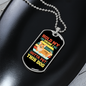 Hold My Drink Necklace Stainless Steel or 18k Gold Dog Tag 24" Chain-Express Your Love Gifts