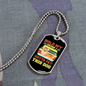 Hold My Drink Necklace Stainless Steel or 18k Gold Dog Tag 24" Chain-Express Your Love Gifts
