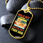 Hold My Drink Necklace Stainless Steel or 18k Gold Dog Tag 24" Chain-Express Your Love Gifts