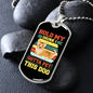 Hold My Drink Necklace Stainless Steel or 18k Gold Dog Tag 24" Chain-Express Your Love Gifts