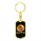 Hold to Die Crypto Keychain Stainless Steel or 18k Gold Dog Tag Keyring-Express Your Love Gifts