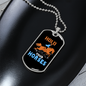 Hold Your Horses Horse Necklace Stainless Steel or 18k Gold Dog Tag 24" Chain-Express Your Love Gifts