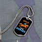 Hold Your Horses Horse Necklace Stainless Steel or 18k Gold Dog Tag 24" Chain-Express Your Love Gifts