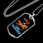 Hold Your Horses Horse Necklace Stainless Steel or 18k Gold Dog Tag 24" Chain-Express Your Love Gifts