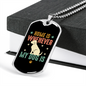 Home Dog Necklace Stainless Steel or 18k Gold Dog Tag 24" Chain-Express Your Love Gifts