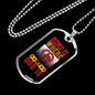 Home Is Where My Dog Is Pink Necklace Stainless Steel or 18k Gold Dog Tag 24" Chain-Express Your Love Gifts