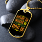 Home is Where My Dog Is Plain Necklace Stainless Steel or 18k Gold Dog Tag 24" Chain-Express Your Love Gifts