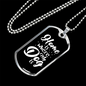 Home Is Where My Dog Is Plain White Necklace Stainless Steel or 18k Gold Dog Tag 24" Chain-Express Your Love Gifts