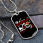 Home Is Where My Dog Is Red Necklace Stainless Steel or 18k Gold Dog Tag 24" Chain-Express Your Love Gifts