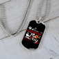 Home Is Where My Dog Is Red Necklace Stainless Steel or 18k Gold Dog Tag 24" Chain-Express Your Love Gifts