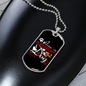Home Is Where My Dog Is Red Necklace Stainless Steel or 18k Gold Dog Tag 24" Chain-Express Your Love Gifts