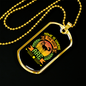 Home is Where My Dogs Are Necklace Stainless Steel or 18k Gold Dog Tag 24" Chain-Express Your Love Gifts