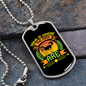 Home is Where My Dogs Are Necklace Stainless Steel or 18k Gold Dog Tag 24" Chain-Express Your Love Gifts