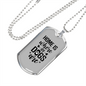 Home is Where My Dogs Are Plain Necklace Stainless Steel or 18k Gold Dog Tag 24" Chain-Express Your Love Gifts