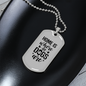 Home is Where My Dogs Are Plain Necklace Stainless Steel or 18k Gold Dog Tag 24" Chain-Express Your Love Gifts
