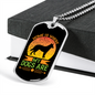 Home is Where My Dogs Are Yellow Necklace Stainless Steel or 18k Gold Dog Tag 24" Chain-Express Your Love Gifts