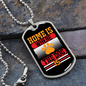 Home Is Where The Dog Is Necklace Stainless Steel or 18k Gold Dog Tag 24" Chain-Express Your Love Gifts