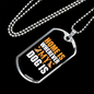 Home Is Wherever My Dog Is Necklace Stainless Steel or 18k Gold Dog Tag 24" Chain-Express Your Love Gifts