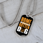 Home of a Spoiled Rotten Dog Necklace Stainless Steel or 18k Gold Dog Tag 24" Chain-Express Your Love Gifts