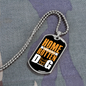 Home of a Spoiled Rotten Dog Necklace Stainless Steel or 18k Gold Dog Tag 24" Chain-Express Your Love Gifts
