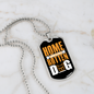 Home of a Spoiled Rotten Dog Necklace Stainless Steel or 18k Gold Dog Tag 24" Chain-Express Your Love Gifts