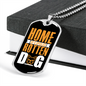 Home of a Spoiled Rotten Dog Necklace Stainless Steel or 18k Gold Dog Tag 24" Chain-Express Your Love Gifts