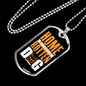Home of a Spoiled Rotten Dog Necklace Stainless Steel or 18k Gold Dog Tag 24" Chain-Express Your Love Gifts