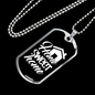 Home Sweet Home Necklace Stainless Steel or 18k Gold Dog Tag 24" Chain-Express Your Love Gifts