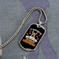 Home With German Shepherd Necklace Stainless Steel or 18k Gold Dog Tag 24" Chain-Express Your Love Gifts
