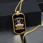 Home With German Shepherd Necklace Stainless Steel or 18k Gold Dog Tag 24" Chain-Express Your Love Gifts